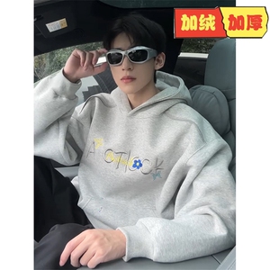 流行文艺新款原宿ins连帽卫衣气质潮流慵懒百搭时尚日系简约图片