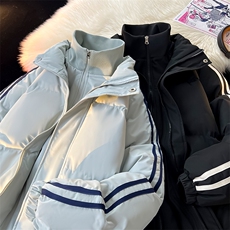 ！2025新款加厚棉服冬季假两件情侣立领棉衣CM98872-P88特，男装棉衣，星座815A