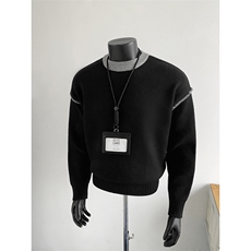 自家假模图 B216 5053 特P65无差价 2025秋冬撞色拷边男毛衣,男装针织衫/毛衣,电商B216(原B302),电商基地 自家假模图 B216 5053 特P65无差价 2025秋冬撞色拷边男毛衣,男装针织衫/毛衣,电商B216(原B302),电商基地