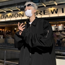 韩版潮流夹克男士宽松百搭高街帅气2024秋冬新款ins外套W5881-P55，男装夹克，星座412-2