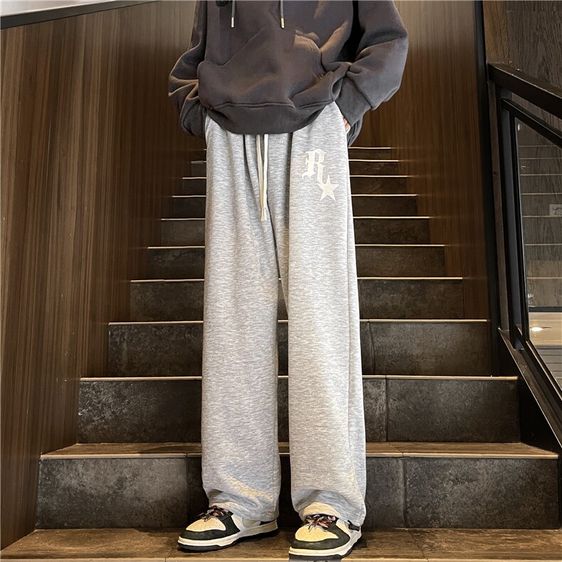 美式高街潮牌休闲裤子男款设计感港风oversize宽松卫裤K7388-P32,男装休闲裤,星座512-3