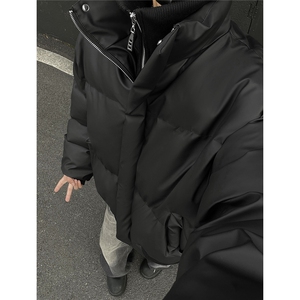 现货高品质供抖音供直播美式短款pu棉衣307A-M6708-P118图片