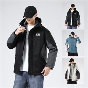新款羽绒服男韩版宽松短款冬季连帽白鸭绒外套潮 A436-2166图片