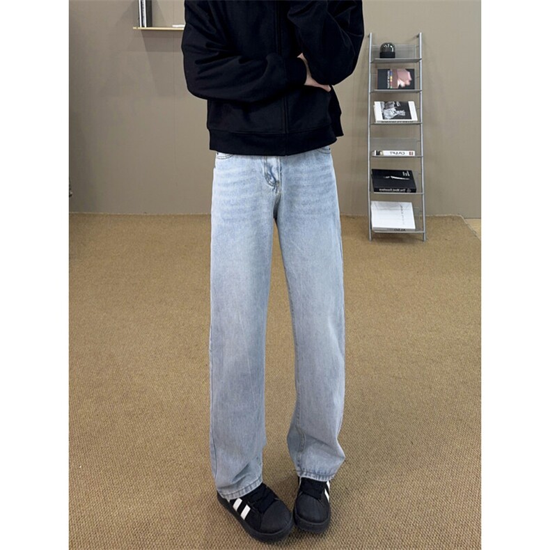 B221美式ins暗黑高街重工艺修身微喇牛仔裤LK24372-特P45控78，男装牛仔裤，电商B221