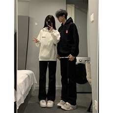 抖音得物二开现货供应春装重磅美式高街宽松连帽卫衣DL3001，男装卫衣，电商A486-1