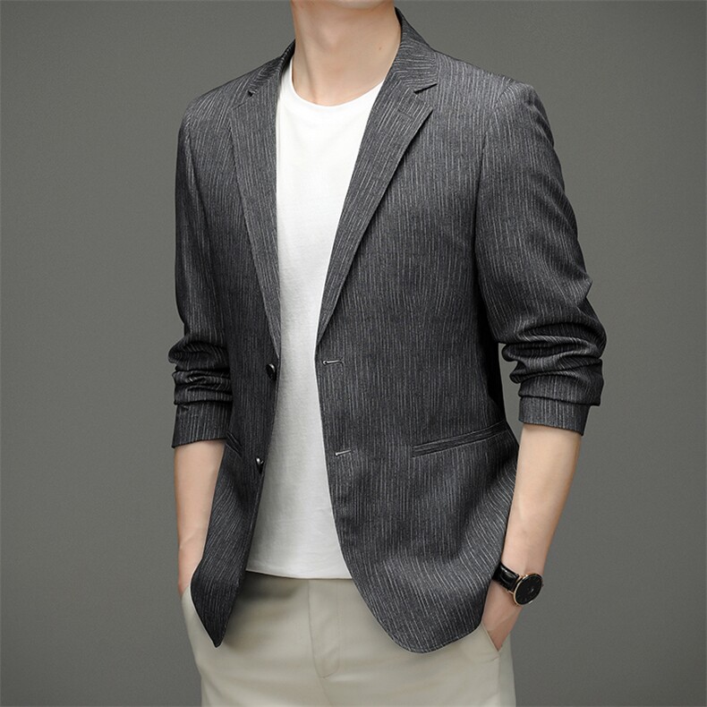 CA5515钱塘2020-2春秋新款商务休闲帅气中青年男士西服外套P142,男装西服,钱塘207-2