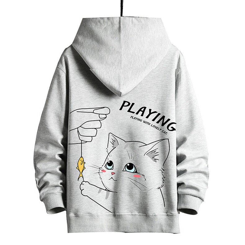 KS21129-P38连帽开衫卫衣男运动外套大码班服网格挂拍,男装卫衣,电商A040A