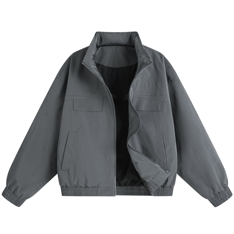 JK009平铺白底春季工装美式游骑兵夹克聚酯纤维(M-5XL)TP55，男装夹克，电商A088