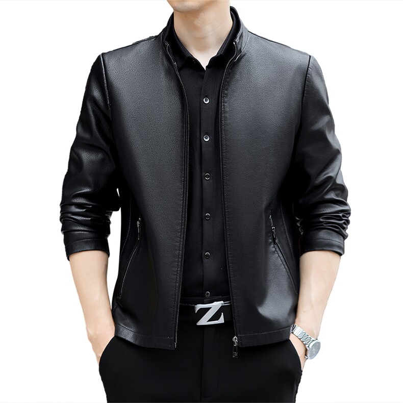 FA6005钱塘2020-3冬季厚款时尚休闲帅气中年男士皮衣外套P150,男装皮衣,钱塘207-3