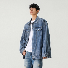 2025款抖音品质牛仔夹克宽松韩版工装潮流水洗外套N991/P98，男装工装外套，星座202