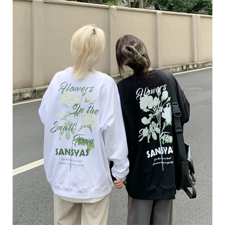 抖音得物现货高品质美式宽松圆领印花卫衣新款重磅卫衣ADY111,男装卫衣,电商A443