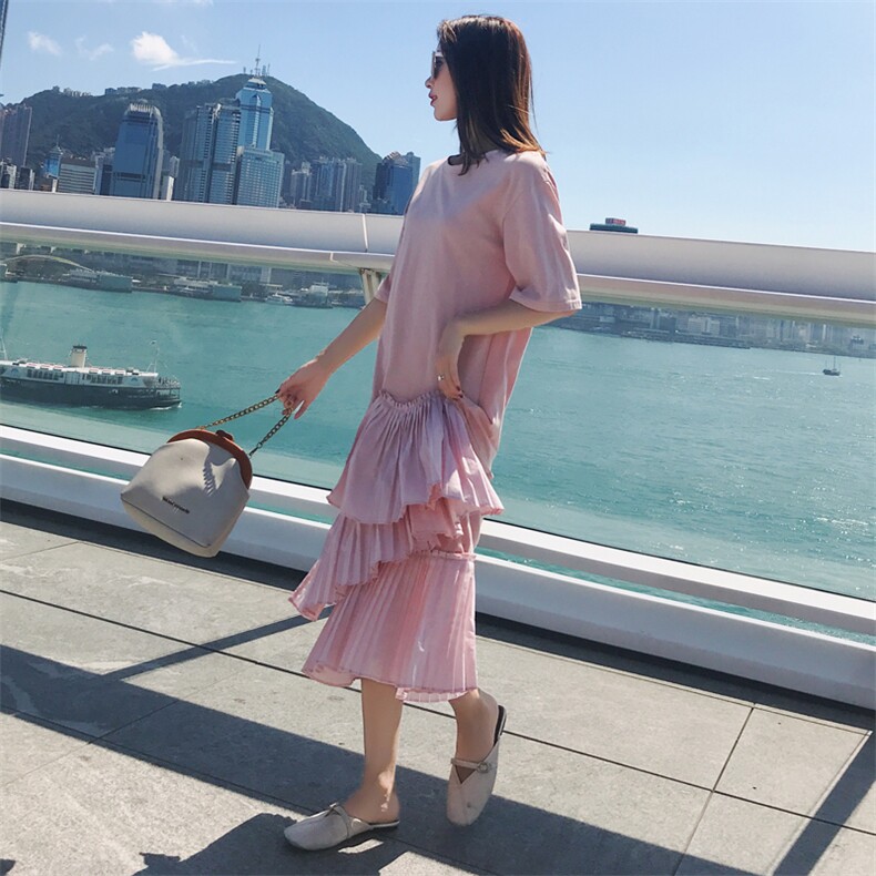 大货8511B-L1202021夏季新款中长款连衣裙，女装连衣裙，惟卡贝娜