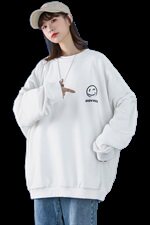 女士类目百搭加厚女士中性卫衣单件圆领七彩印花9711/，女装卫衣/绒衫，星座1506-1