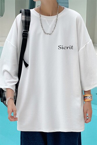 Q11098-P30春夏季七分袖t恤男大码五分袖男短袖中袖,男装T恤,电商A040
