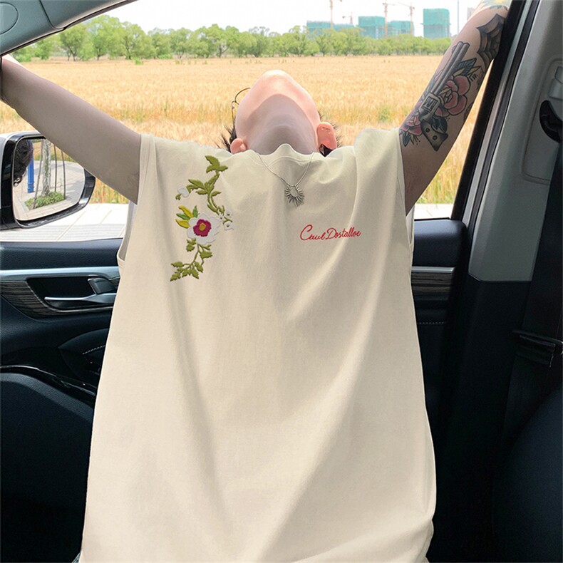 可48小时发货支持抖音得物来样二开240克重磅美式纯棉背心无袖t恤,男装T恤,电商A486