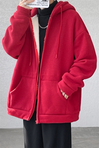 8XL-M 高品质！卫衣厚外套男加绒加厚开衫羊羔毛卫衣WY13P68控88图片