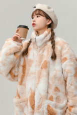 1中性风羊羔毛棉衣女棉衣男外套男扎染毛绒外套女YG7503P128控168，女装棉衣/棉服，星座226-2