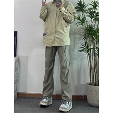 美式复古hiphop嘻哈冲锋裤潮牌，男装休闲裤，星座310A-4