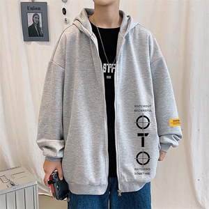 KS21114-P38 加绒-P43 连帽开衫卫衣男运动外套大码班服图片