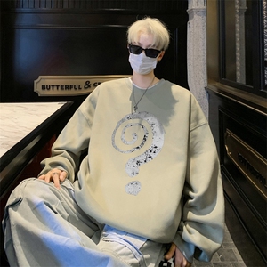 ！圆领卫衣男装港风长袖t恤男外套男 WY535-特P23图片
