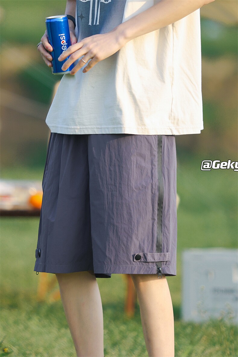 8XL-M重磅特大码短裤男防水五分裤冲锋裤男户外DK1503P50控68,男装休闲裤,电商D206-1