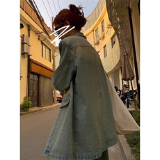 美式复古毛边西装领牛仔外套女oversized宽松慵懒风小众休闲上衣，男装工装外套，星座1210-1