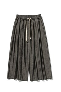 平铺图 夏季大码日系宽松直筒阔腿裤九分裙裤港风风 K305/P70图片