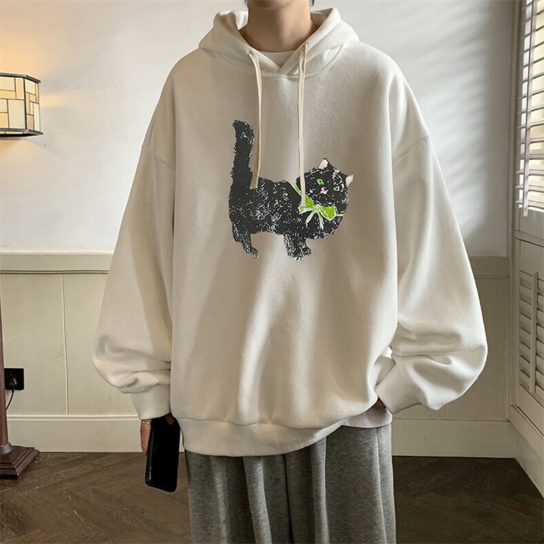 连帽卫衣男大码胖子帽衫大号运动服WY2413-P35图片