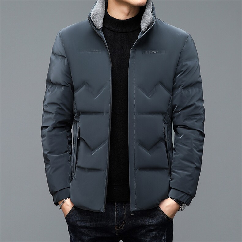 BJY1155钱塘2020-2冬季厚款商务休闲立领中年男士羽绒服P160,男装羽绒服,钱塘207-2
