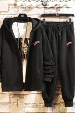 TK6064-P85开衫连帽卫衣套装男运动套装两件套砖墙挂拍，男装卫衣，电商A040A