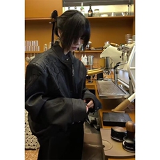 荆棘夹克外套立领机车皮衣棒球服JK961特P80，男装夹克，星座908-1