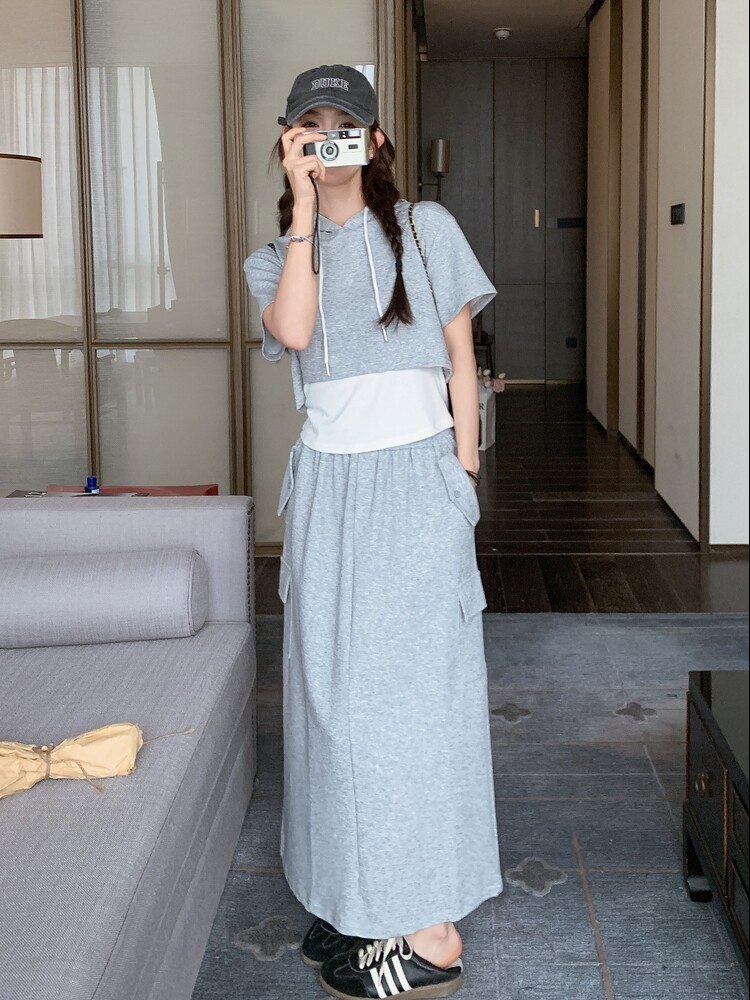 2025现货夏季时尚潮流新款两件套套裙C271-9510-P145-K208,女装套装/套裙,2C271