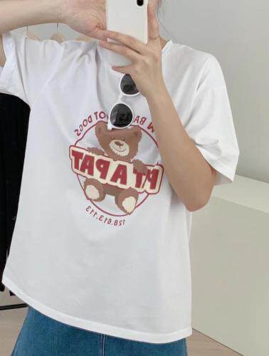 夏季新款：新款简韩T恤，女装T恤，嫒可儿