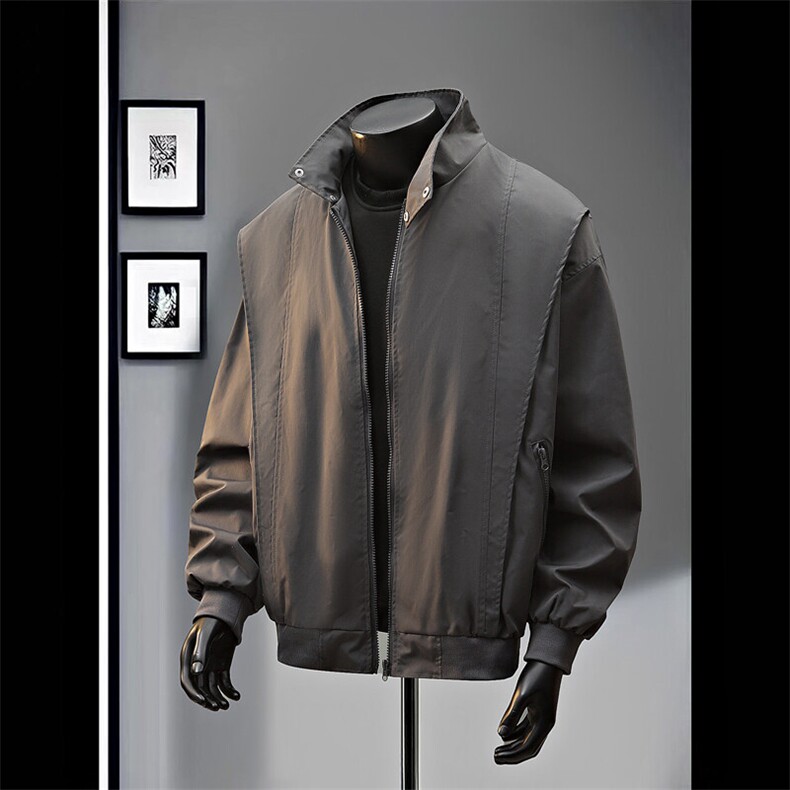 数据款开春派克服夹克冲锋衣双开立领防水显高夹克外套JK2489P70,男装夹克,电商A128
