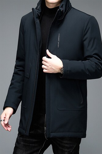 中老年可脱卸内胆羽绒服男长款冬装外套保暖防寒服ALXB9662-P365图片