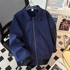 复古飞行夹克外套男潮牌高级感翻领短款棒球服5505P57，男装夹克，星座410-2