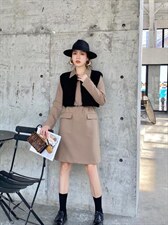 【现货】两件套气质连衣裙，女装连衣裙，芷炫