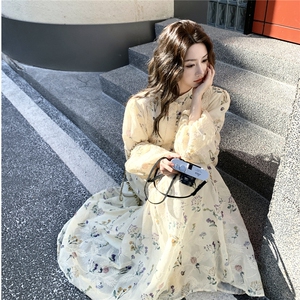 新品时尚蕾丝印花刺绣连衣裙2603-P175-K289图片