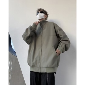 外套男春秋新款设计感小众高街潮牌宽松上衣休闲工装夹克 Y6609图片