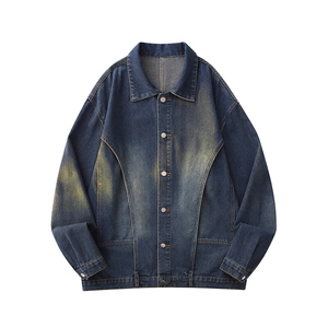 2026新款休闲小众设计感牛仔外套复古百搭情侣款上衣HY715TP58图片