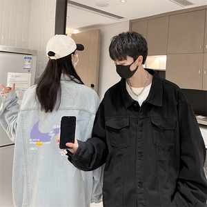 牛仔夹克男大码牛仔外套男茄克 NJ77259-P60加绒款-P75图片
