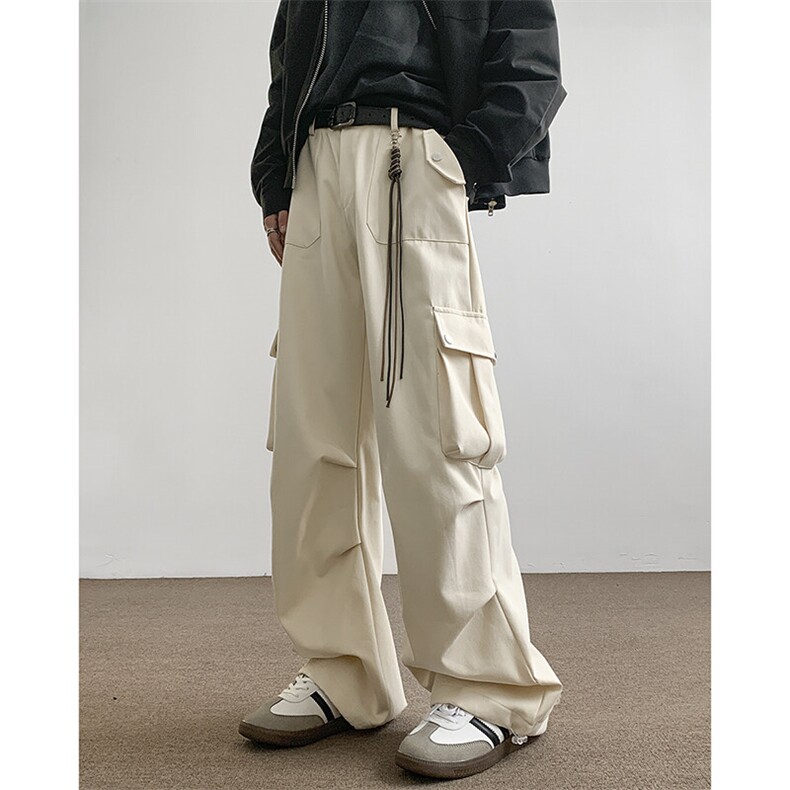 2024日系秋季工装裤伞兵美式高街直筒裤休闲裤KK384，男装休闲裤，星座712