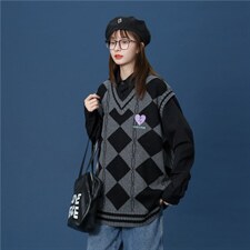 针织马甲百搭学院风JKDK校服班服制服情侣装//A338-1BX003P60,男装工装外套,电商D325