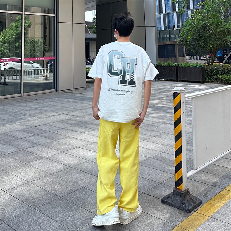 25年春季水洗高街vibe直筒宽松阔腿五色牛仔裤NZ2310-P55控78,男装牛仔裤,星座1002-1