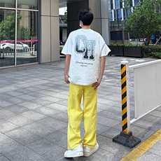 25年春季水洗高街vibe直筒宽松阔腿五色牛仔裤NZ2310-P55控78，男装牛仔裤，星座1002-1
