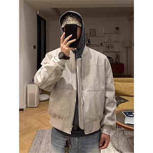 短款夹克潮牌棒球服外套男女同款DY195-P80,重庆10月底穿衣搭配图片