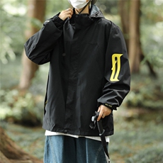 潮连帽长袖时尚日系原宿简约青春流行春秋标准外穿夹克男，男装夹克，星座716-2