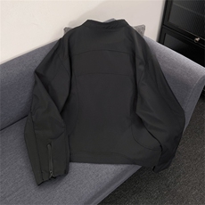 美式高街立领尼龙短款夹克男春秋休闲拉链飞行员外套W6738-P70，男装夹克，星座412-3