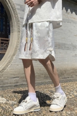 ！2025夏季新款男士龙纹风短裤冰丝五分裤DK272特P33，男装休闲裤，电商B220