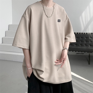 8XL-M 重磅！特大码T潮牌上衣男中性华夫格短袖T恤DX304P25控39图片